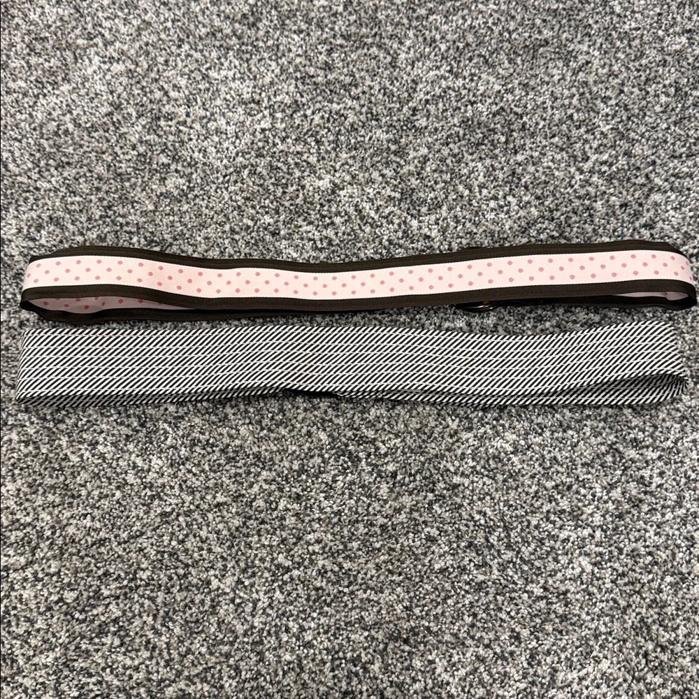 J. Crew Lot of 2 Fabric Cloth Preppy Cottagecore Boho Belts Size S/M